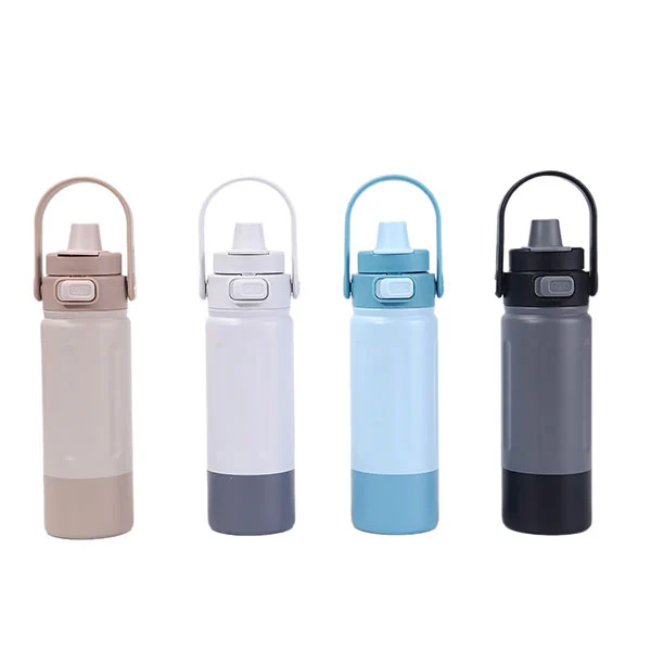 হ্যান্ডেল সহ স্টেইনলেস স্টীল স্পোর্টস বোতল